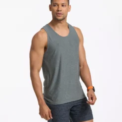 Strato Tech Tank | Dusty Pine Heather -Deals Haute Drape Store V173HDY 00281