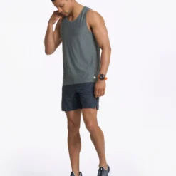 Strato Tech Tank | Dusty Pine Heather -Deals Haute Drape Store V173HDY FA22 M ECOMM 0028