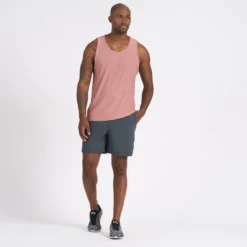 Strato Tech Tank | Redwood Heather -Deals Haute Drape Store V173HRW 4