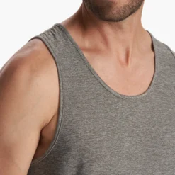 Strato Tech Tank | Heather Grey -Deals Haute Drape Store V173HTG 3