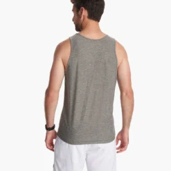 Strato Tech Tank | Heather Grey -Deals Haute Drape Store V173HTG FA23 M ECOMM TOPS BACK TOPS 4