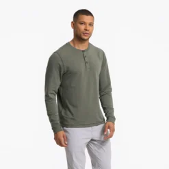 Austin Henley | Dusty Pine Heather -Deals Haute Drape Store V175HDY1457