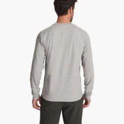 Austin Henley | Light Heather Grey -Deals Haute Drape Store V175LHG FA23 M ECOMM TOPS BACK TOPS 4