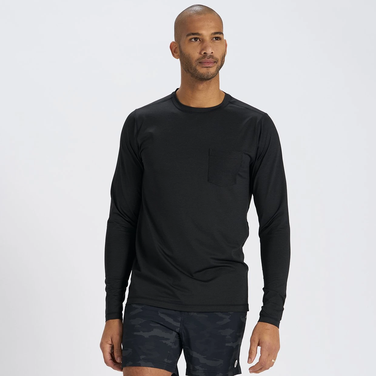 Long-Sleeve Tradewind Performance Tee | Black 2 Long-Sleeve Tradewind Performance Tee | Black - Image 2