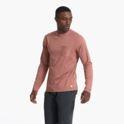 Long Sleeve Tradewind Performance Tee | Penny Heather 7 Long Sleeve Tradewind Performance Tee | Penny Heather -Deals Haute Drape Store V177HPE 02899