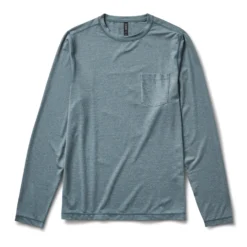Long-Sleeve Tradewind Performance Tee | Steel Blue Heather