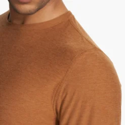 Long Sleeve Strato Tech Tee | Autumn Heather -Deals Haute Drape Store V178HAU FA23 M ECOMM TOPS DETAIL 6