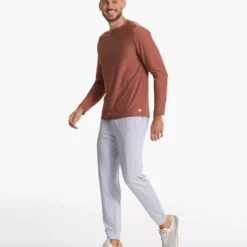 Long Sleeve Strato Tech Tee | Copper Heather -Deals Haute Drape Store V178HCO SP23 M ECOMM TOPS FULL 3660 1X1 855f6292 964a 4621 9d8d e93ac47ed569