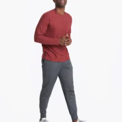 Long-Sleeve Strato Tech Tee | Currant Heather 7 Long-Sleeve Strato Tech Tee | Currant Heather -Deals Haute Drape Store V178HUT 00520