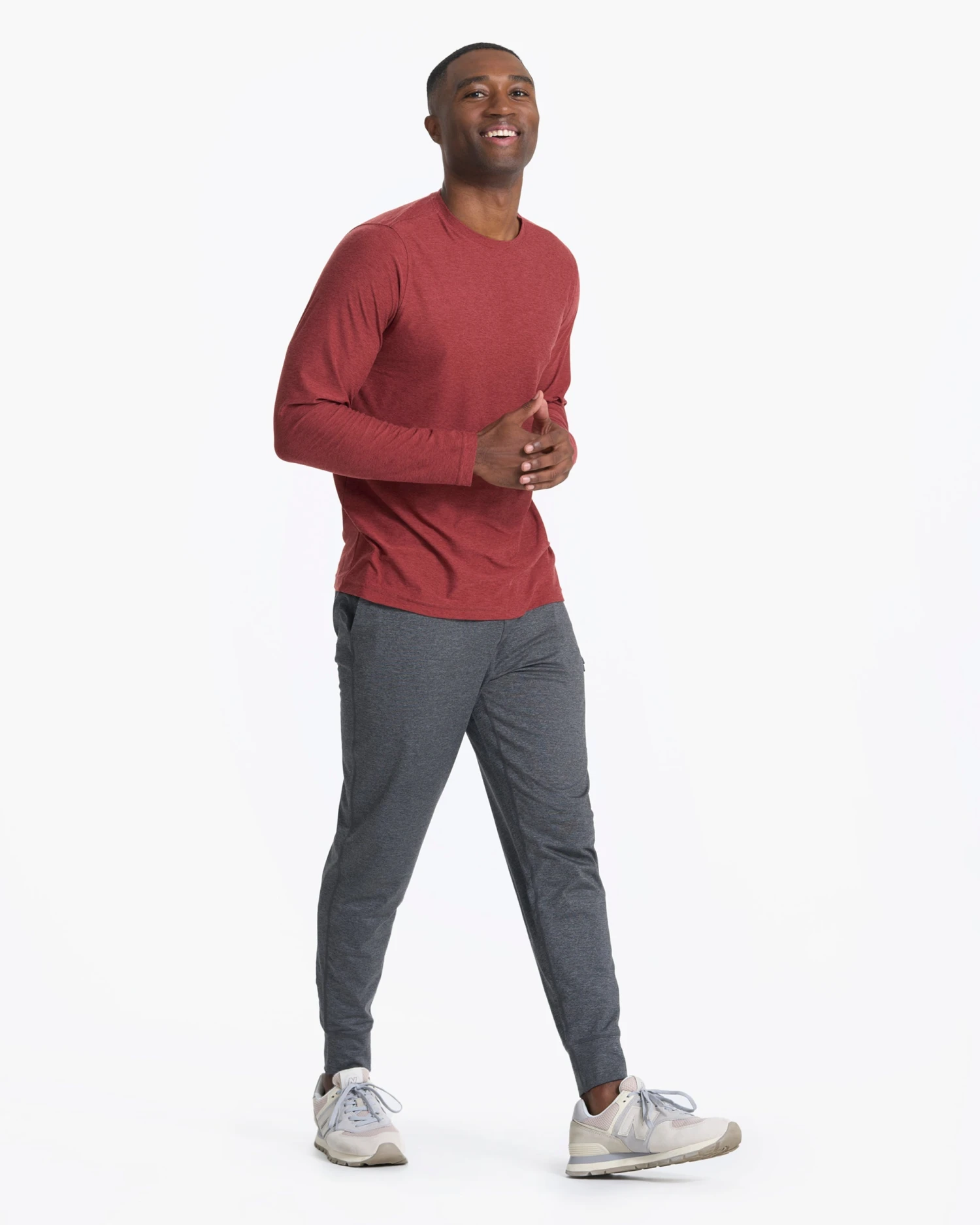 Long-Sleeve Strato Tech Tee | Currant Heather 3 Long-Sleeve Strato Tech Tee | Currant Heather - Image 3