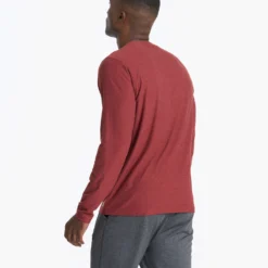Long-Sleeve Strato Tech Tee | Currant Heather 9 Long-Sleeve Strato Tech Tee | Currant Heather -Deals Haute Drape Store V178HUT FA22 M ECOMM 00570