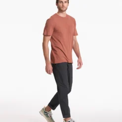 The Rise Tee | Copper -Deals Haute Drape Store V182COP SP23 M ECOMM TOPS FULL 1990 1x1 1071beec 53a4 450d adce f44c2a911742