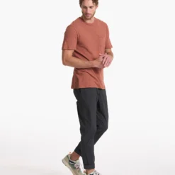 The Rise Tee | Copper -Deals Haute Drape Store V182COP SP23 M ECOMM TOPS FULL 2002 1x1 FULL