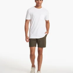 The Rise Tee | White -Deals Haute Drape Store V182WHT SP21 M ECOMM FULL 2785