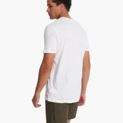 The Rise Tee | White -Deals Haute Drape Store V182WHT SP21 M ECOMM TOP 2818