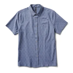 Short-Sleeve Bridge Button Down | Azure Arrows