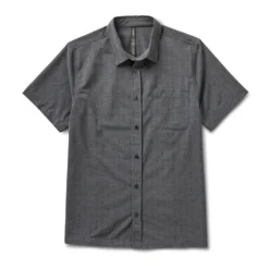 Short-Sleeve Bridge Button Down | Charcoal Arrows