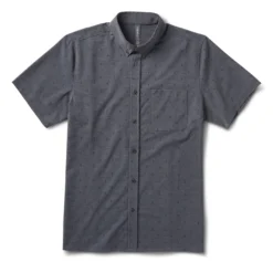 Short-Sleeve Bridge Button Down | Charcoal Tree