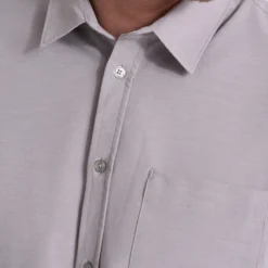 Short Sleeve Bridge Button Down | Fog -Deals Haute Drape Store V184FOG SP23 M ECOMM TOPS DETAIL 2647 4x5 2415fdfe 3a31 4c17 b34c ca713ae87dbc scaled