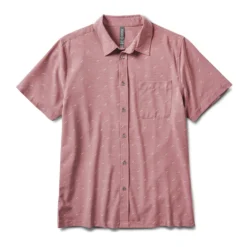 Short Sleeve Bridge Button Down | Light Terracotta Dagger