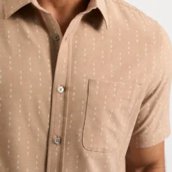 Short-Sleeve Bridge Button Down | Wheat Arrows -Deals Haute Drape Store V184WHA 1 c98bc1a3 63c0 40f2 8f24 8425f5ecf5be