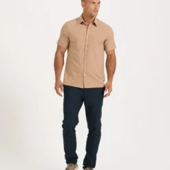 Short-Sleeve Bridge Button Down | Wheat Arrows -Deals Haute Drape Store V184WHA 3 0a1c9417 c0f1 4eb0 baba dfe137b52f34