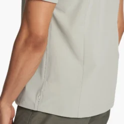 Short Sleeve Bridge Button Down | White Sage -Deals Haute Drape Store V184WSG FA23 M ECOMM TOPS DETAIL 5