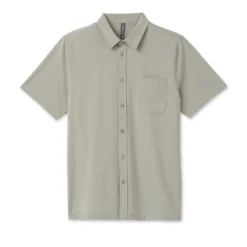 Short Sleeve Bridge Button Down | White Sage
