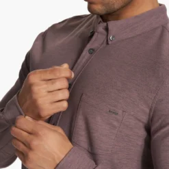 Long Sleeve Ace Button Down | Hazel -Deals Haute Drape Store V185HZL FA23 M ECOMM TOPS DETAIL 6