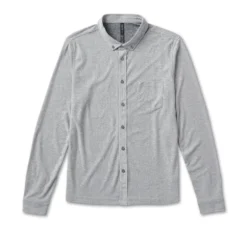 Long-Sleeve Ace Button-Down | Light Grey