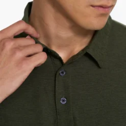 Strato Tech Polo | Forest Heather -Deals Haute Drape Store V188HFO 04579