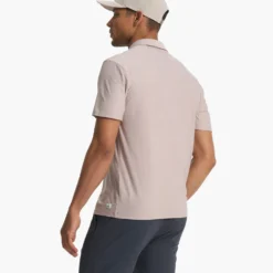Strato Tech Polo | Oyster Heather -Deals Haute Drape Store V188HOY SP23 M ECOMM TOPS FULL 3175 1x1 7e89a1ff 6132 41e7 8567 65d6663cd698
