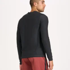 Long-Sleeve Uluwatu 2.0 Water Tee | Black Heather -Deals Haute Drape Store V190HBK 3