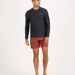 Long-Sleeve Uluwatu 2.0 Water Tee | Black Heather -Deals Haute Drape Store V190HBK 4