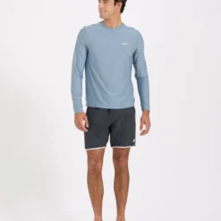 Long-Sleeve Uluwatu 2.0 Water Tee | Cloud Heather -Deals Haute Drape Store V190HCL 3