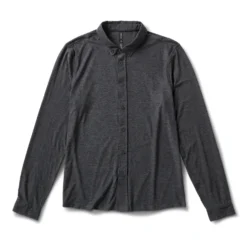 Long Sleeve Strato Button-Down | Charcoal Heather