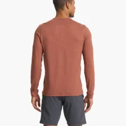 Long Sleeve Ease Performance Henley | Copper Heather -Deals Haute Drape Store V194HCO SP23 M ECOMM TOPS TOP 3457 1x1 8783abd7 9afa 45d8 ac0e 641a90f6c61d
