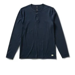 Long Sleeve Ease Performance Henley | Ink Heather