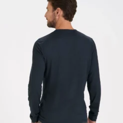 Long Sleeve Ease Performance Henley | Ink Heather -Deals Haute Drape Store V194HIN 3 e494bff6 adeb 46bd adf8 0f700fe4a6e2