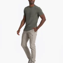 Linear Tech Tee | Oregano -Deals Haute Drape Store V196ORE 01202