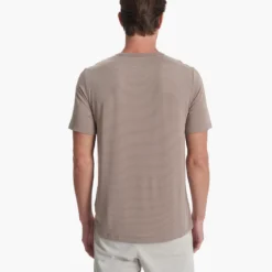 Linear Tech Tee | Walnut -Deals Haute Drape Store V196WAL SP23 M ECOMM TOPS DETAIL 0085 1X1 188d1a59 96fb 4852 8697 16c8de8339ab