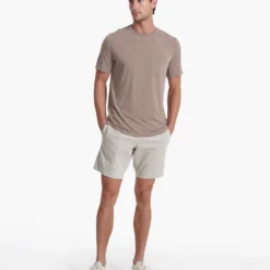 Linear Tech Tee | Walnut -Deals Haute Drape Store V196WAL SP23 M ECOMM TOPS TOP 0078 1X1 da6c26d6 6c0f 4468 89c1 4b59ef01eb13