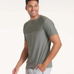 Grandview Tech Tee | Oregano Heather -Deals Haute Drape Store V197HOR 1714