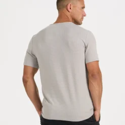 Linear Henley | Fog -Deals Haute Drape Store V199FOG 3