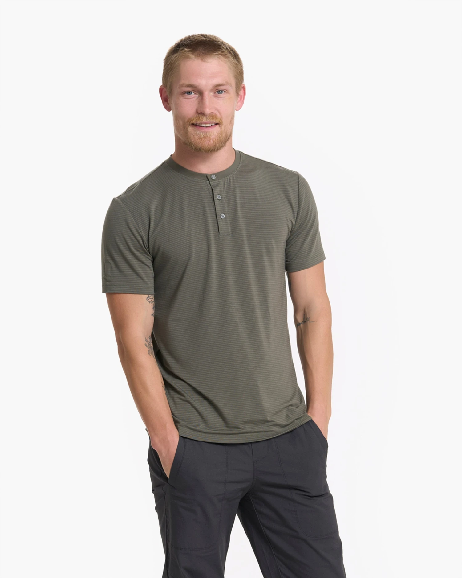 Linear Henley | Oregano 2 Linear Henley | Oregano - Image 2