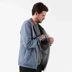 Movement Hoodie | Navy Heather -Deals Haute Drape Store V201HNV 5