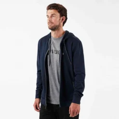 Jackson Hoodie | Navy -Deals Haute Drape Store V213NVY 3
