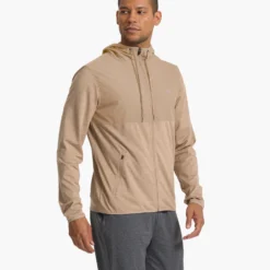 Sunday Element Jacket | Camel Heather -Deals Haute Drape Store V215CMH SP23 M ECOMM FLEECE DETAIL 3790 1x1 939a6219 3dd0 4a01 ab24 225855106ba8