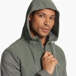 Sunday Element Jacket | Dusty Pine Heather 8 Sunday Element Jacket | Dusty Pine Heather -Deals Haute Drape Store V215HDY FA23 M ECOMM jackets DETAIL 7