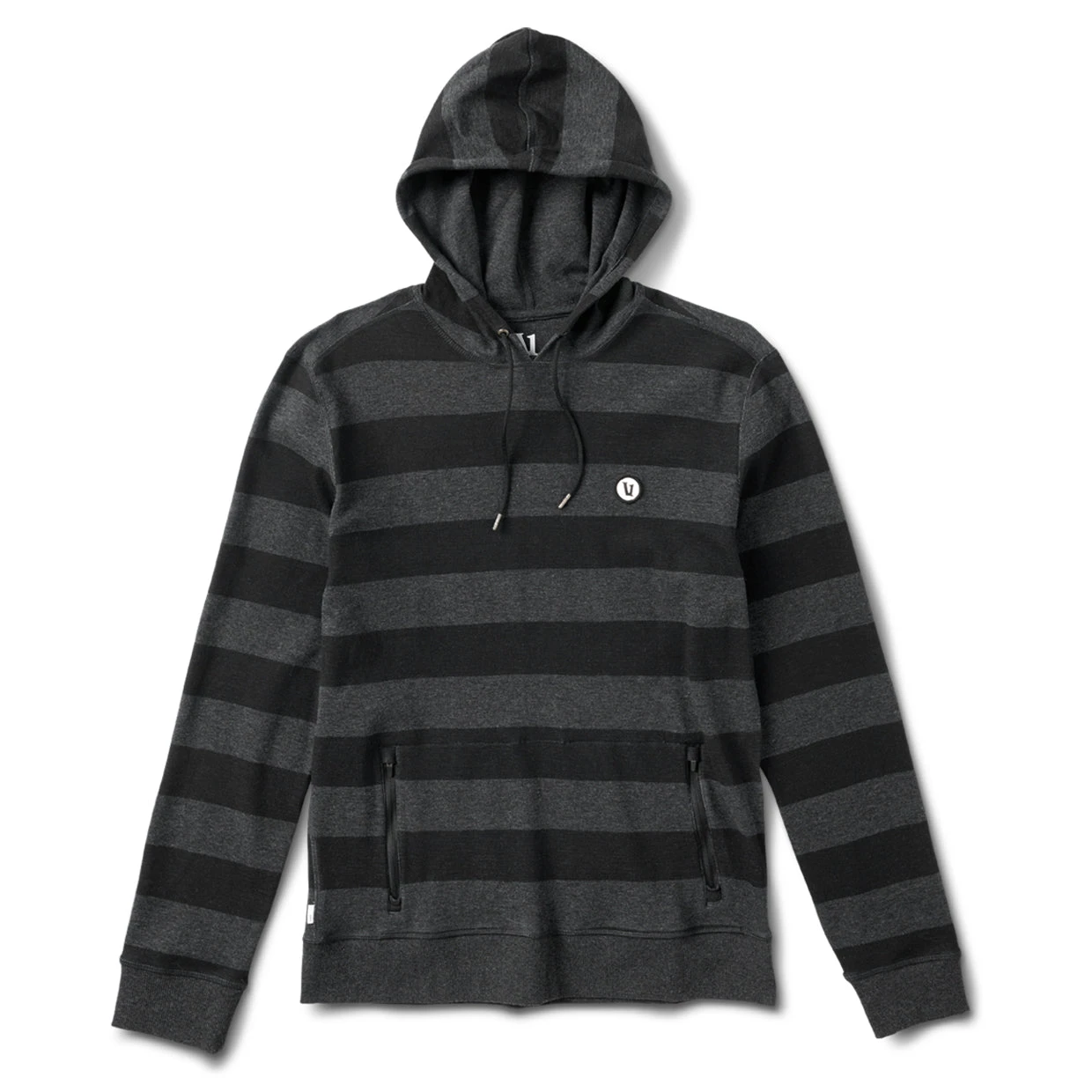 Clark Hoodie | Black-Charcoal Stripe 1 Clark Hoodie | Black-Charcoal Stripe